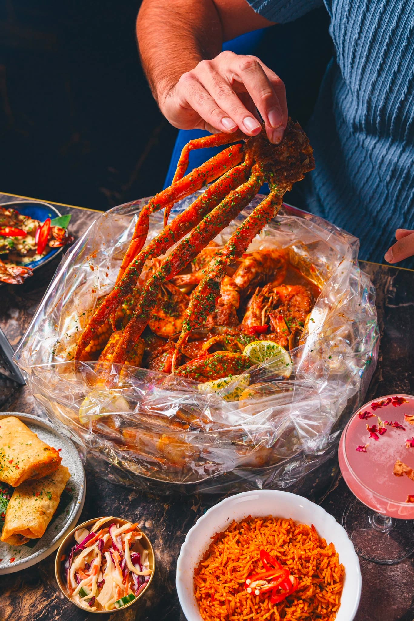 Sweet1ne loaded seafood boil
